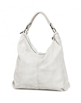 Voyager Woven Crossbody Handbag - Distressed White